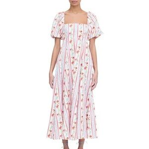 NWT Hill House Home Pomegranate Stripe Matilda Dress - Small